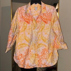 Vibrant Paisley Button-Up Shirt